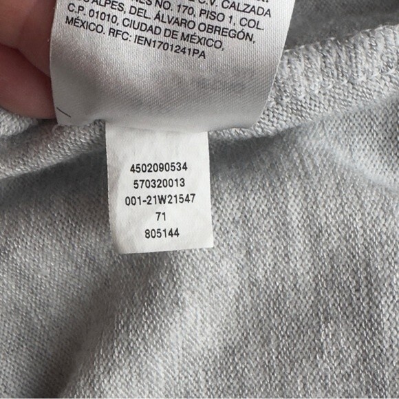 WHBM Knit Dolman Tunic - Grey and White - Size Small - Picture 8 of 9